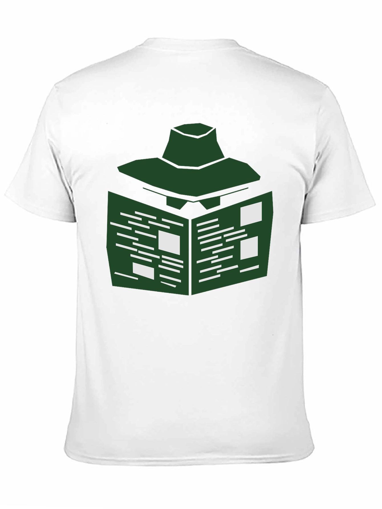 Abstract Green Book T-Shirt - Modern Design