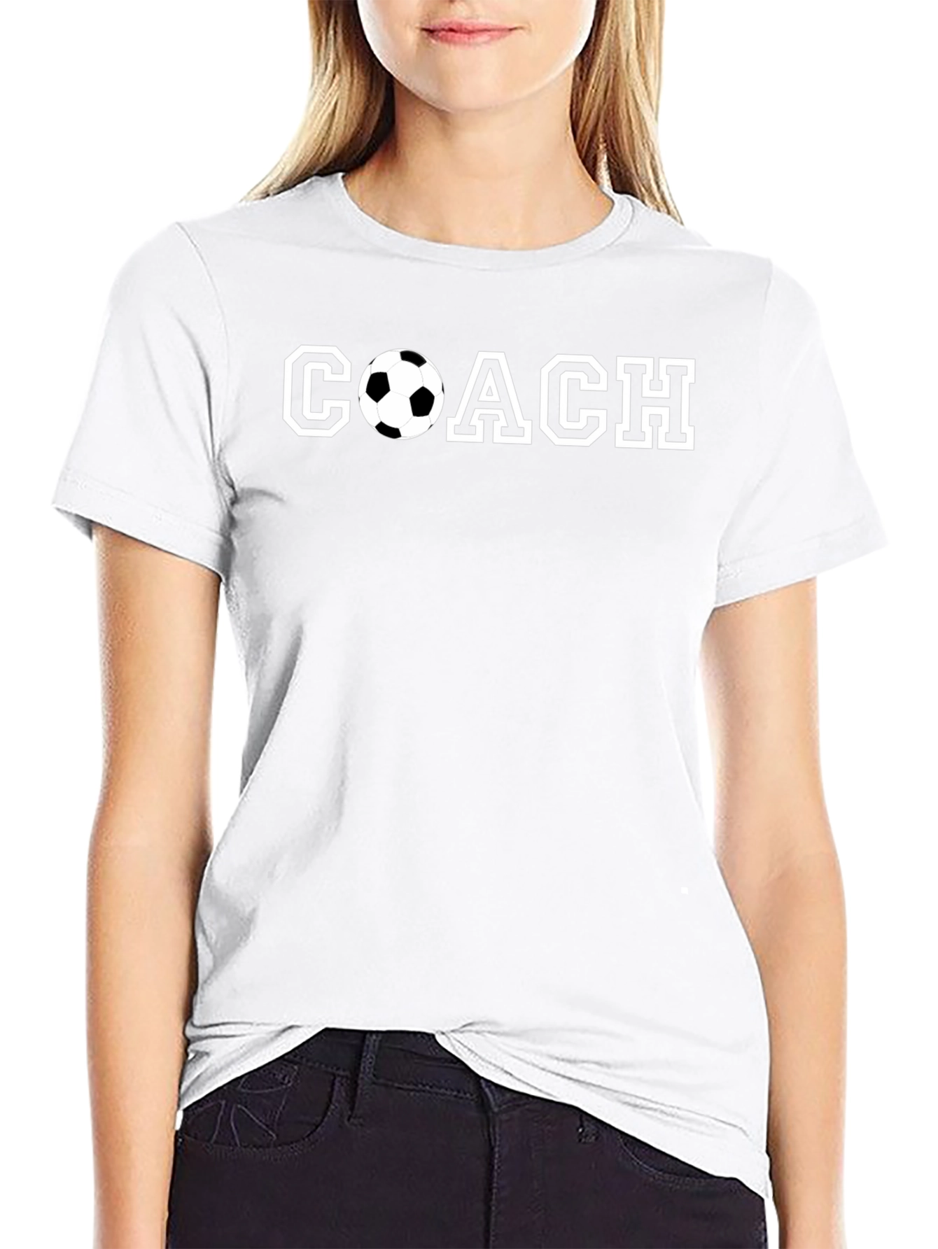 Soccer Coach T-Shirt - Black Graphic Tee