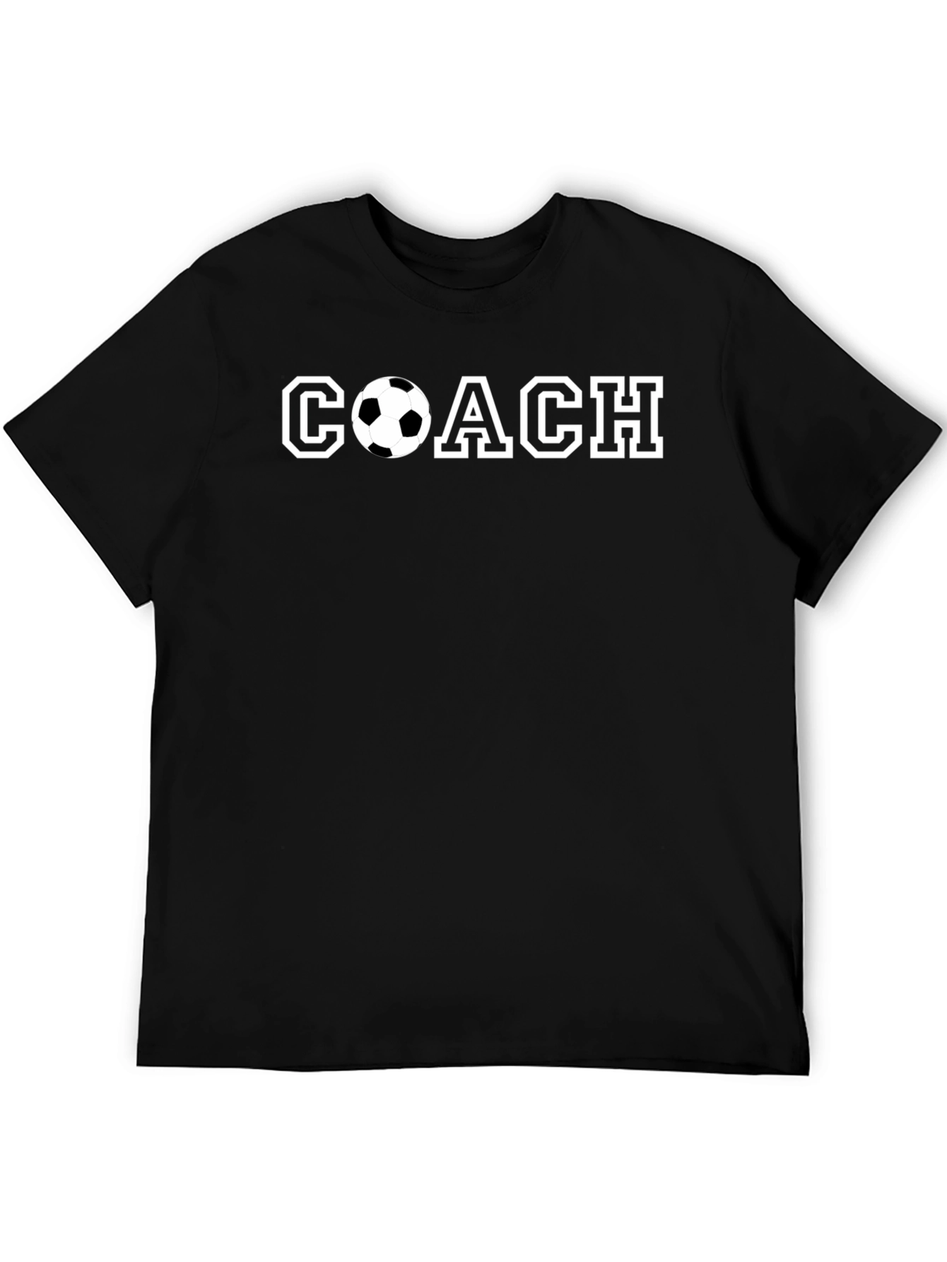 Soccer Coach T-Shirt - Black Graphic Tee