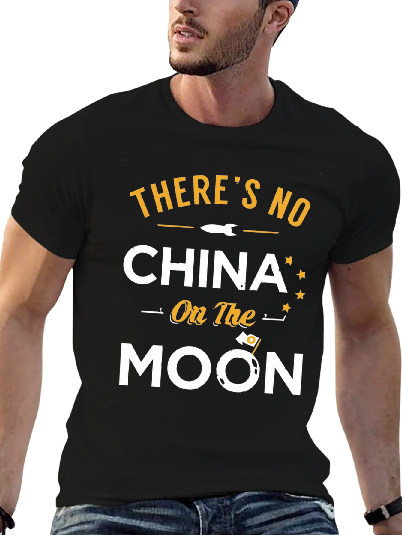 Theres No China on the Moon Graphic T-Shirt