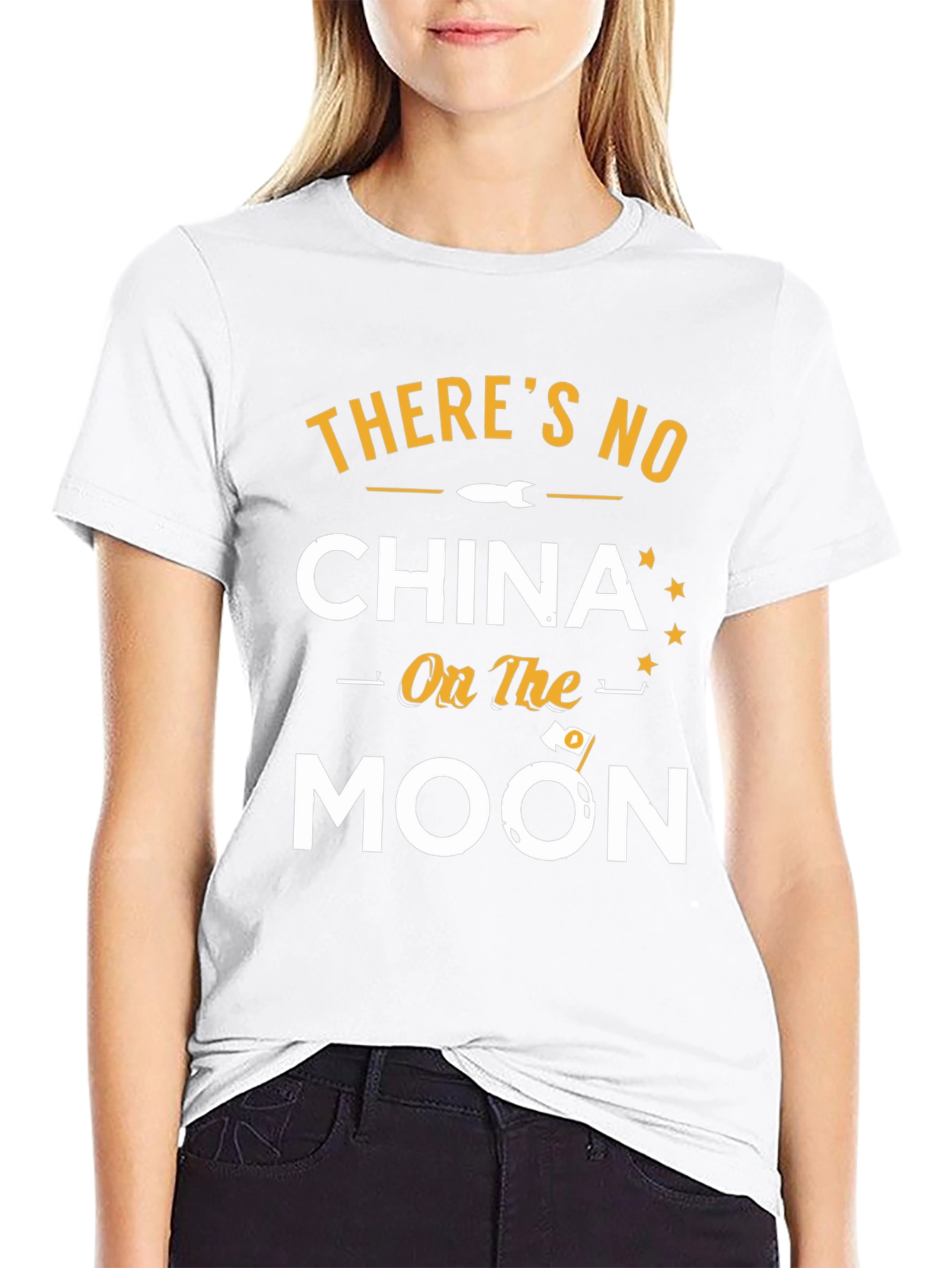 Theres No China on the Moon Graphic T-Shirt