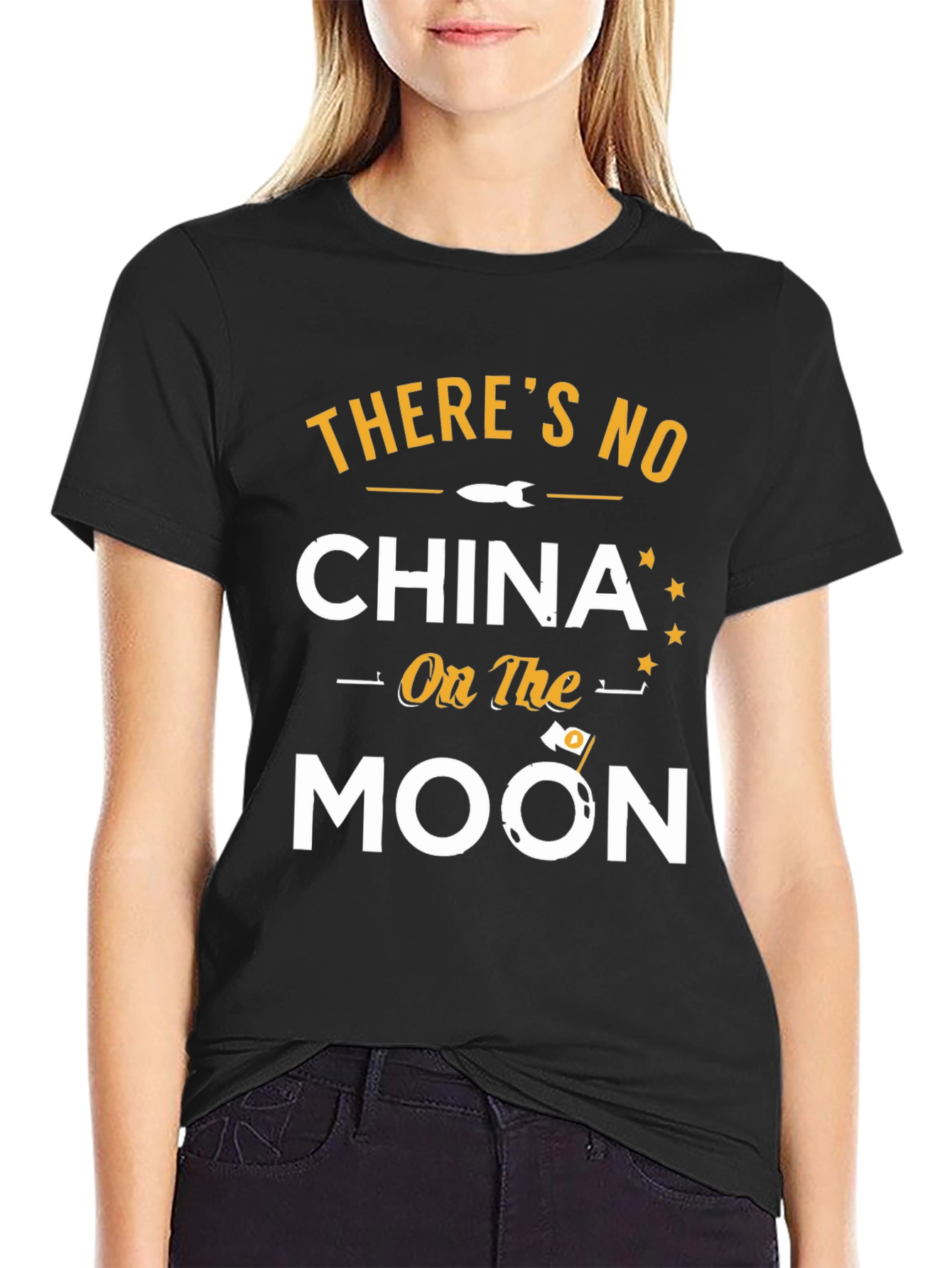 Theres No China on the Moon Graphic T-Shirt