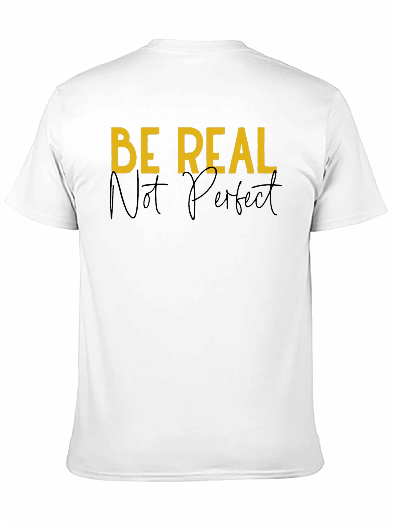 Be Real Graphic Tee - Black Casual T-Shirt