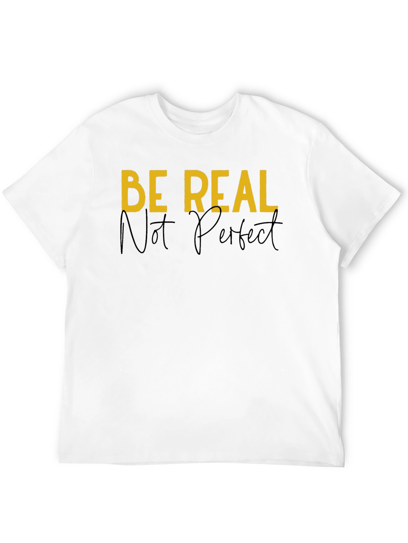 Be Real Graphic Tee - Black Casual T-Shirt
