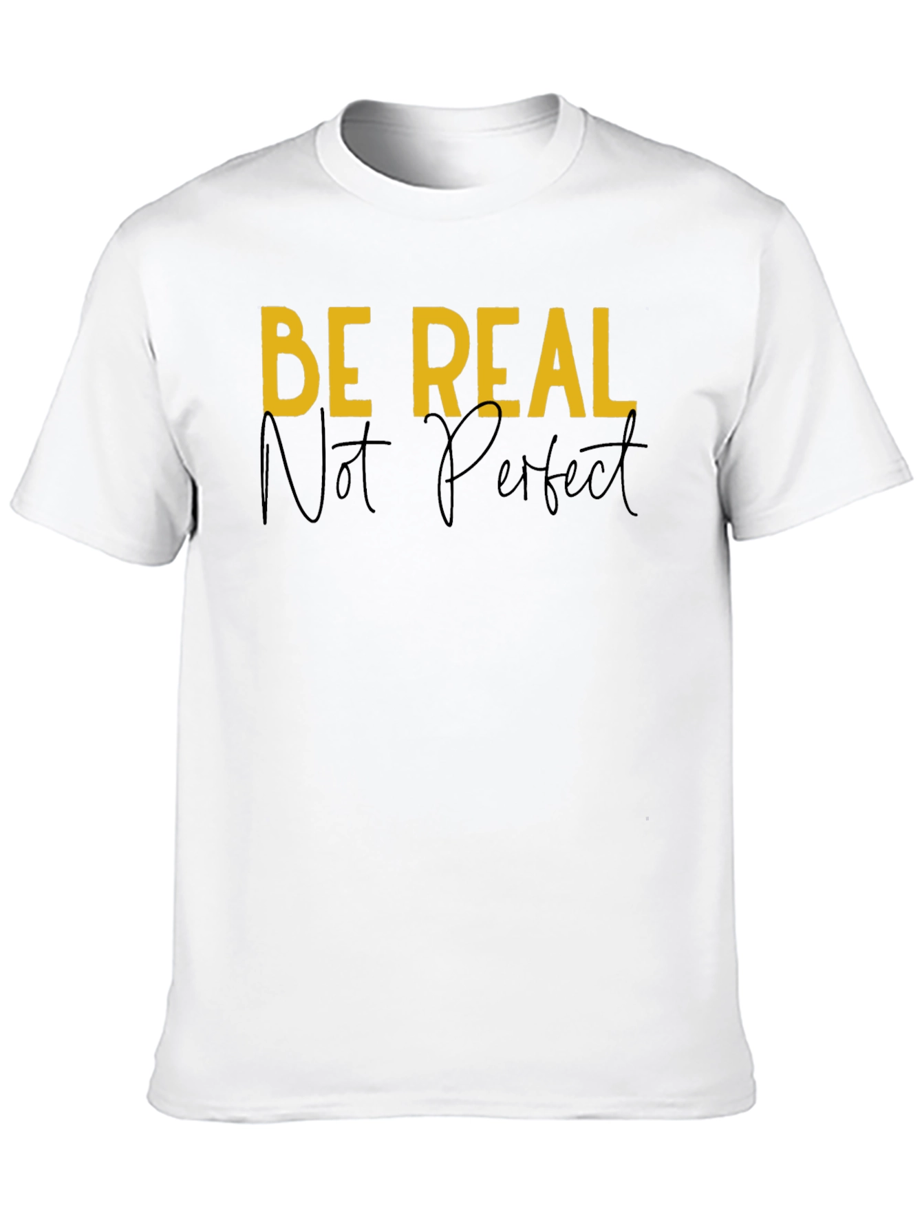 Be Real Graphic Tee - Black Casual T-Shirt