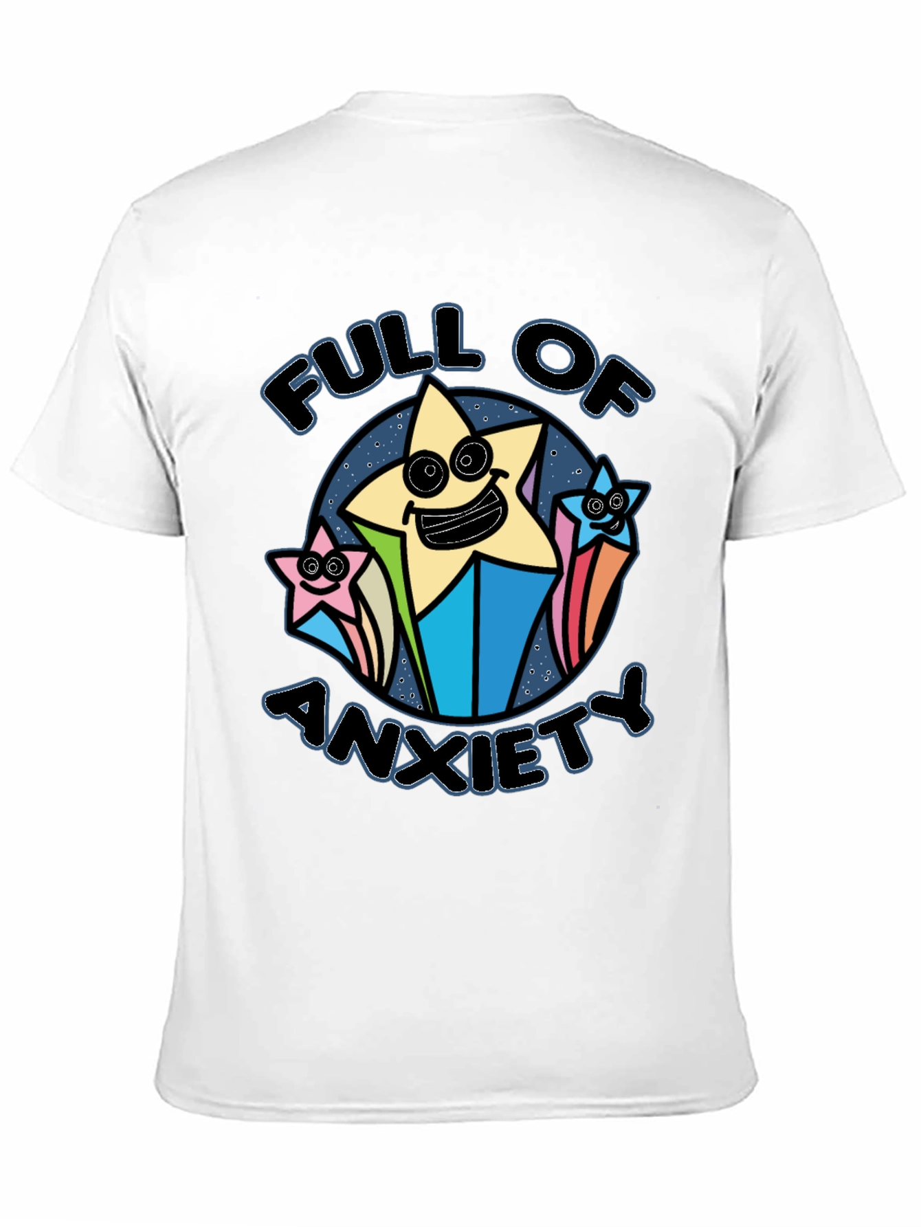 Full of Anxiety Graphic T-Shirt - Black