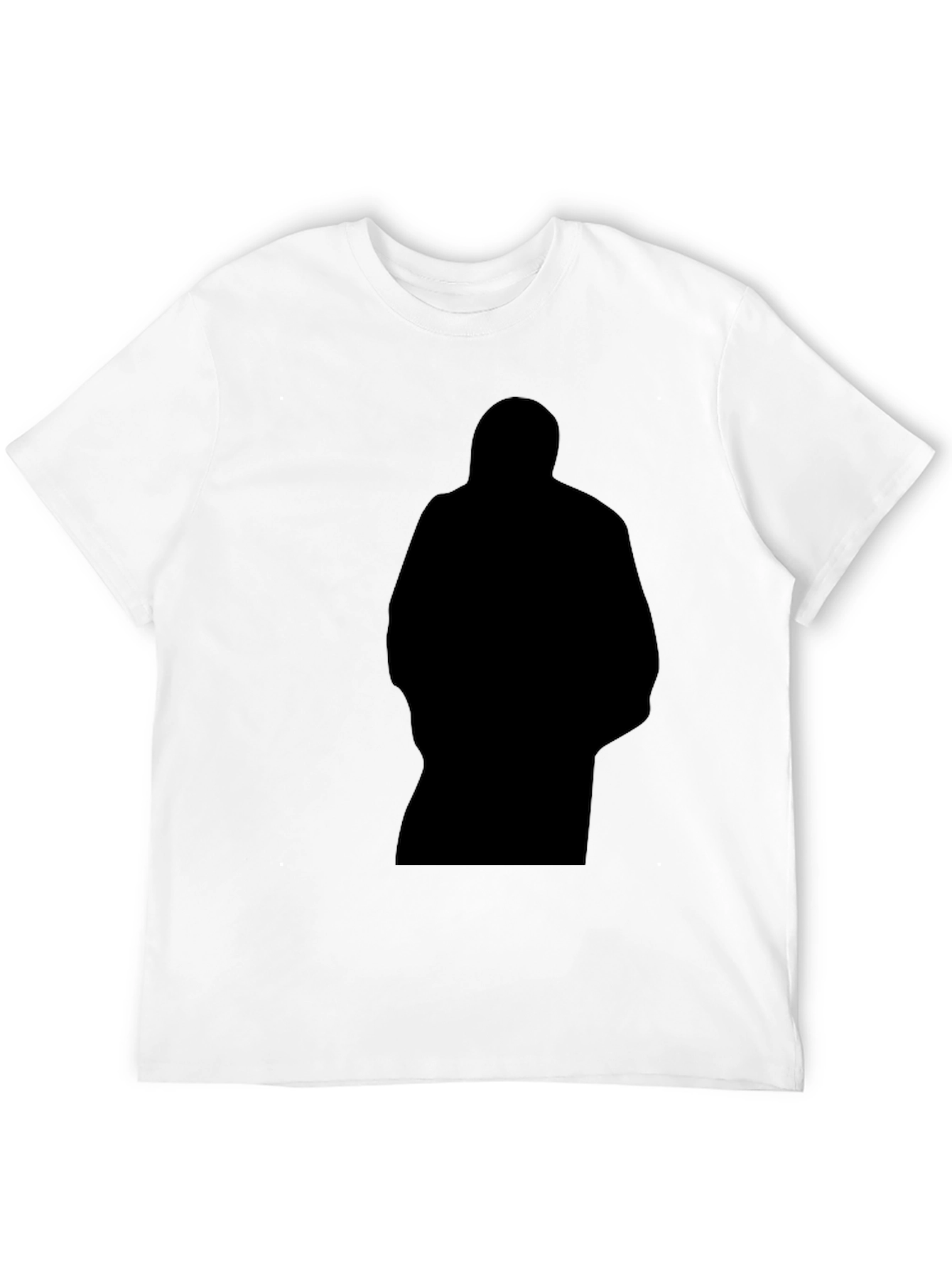Mens Black Graphic T-Shirt - Silhouette Design