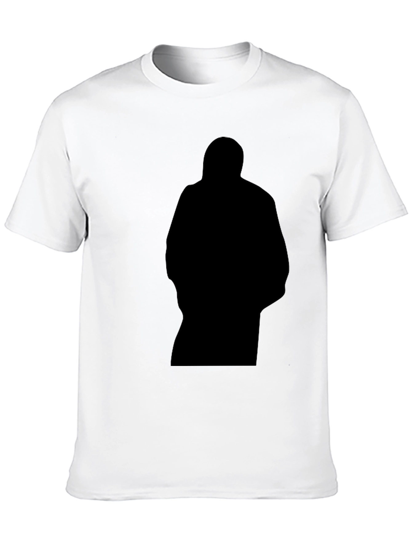 Mens Black Graphic T-Shirt - Silhouette Design