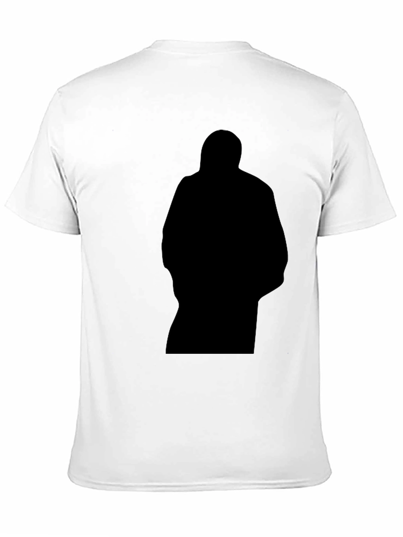Mens Black Graphic T-Shirt - Silhouette Design