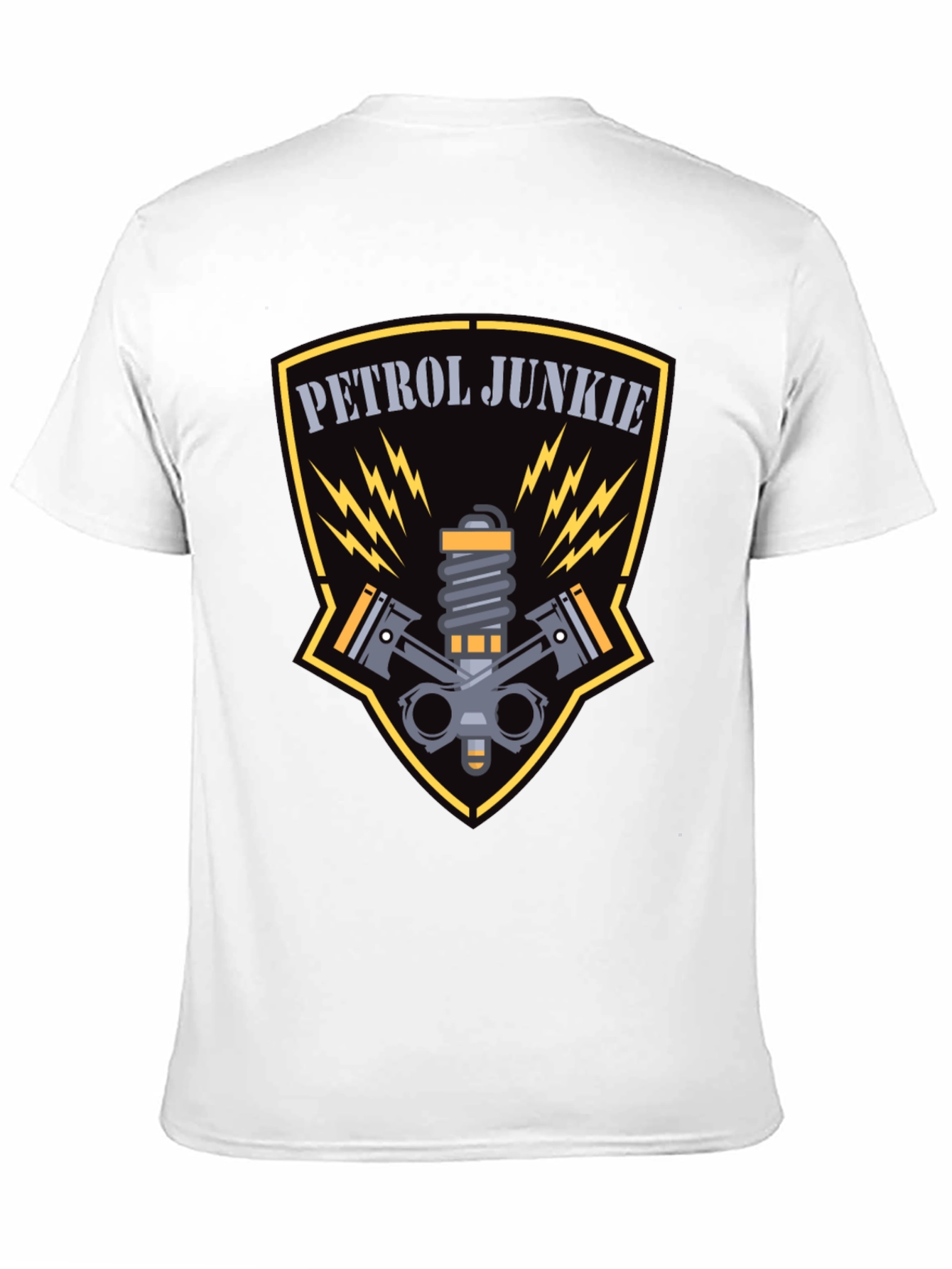 Petrol Junkie Graphic Tee - Black Cotton T-Shirt