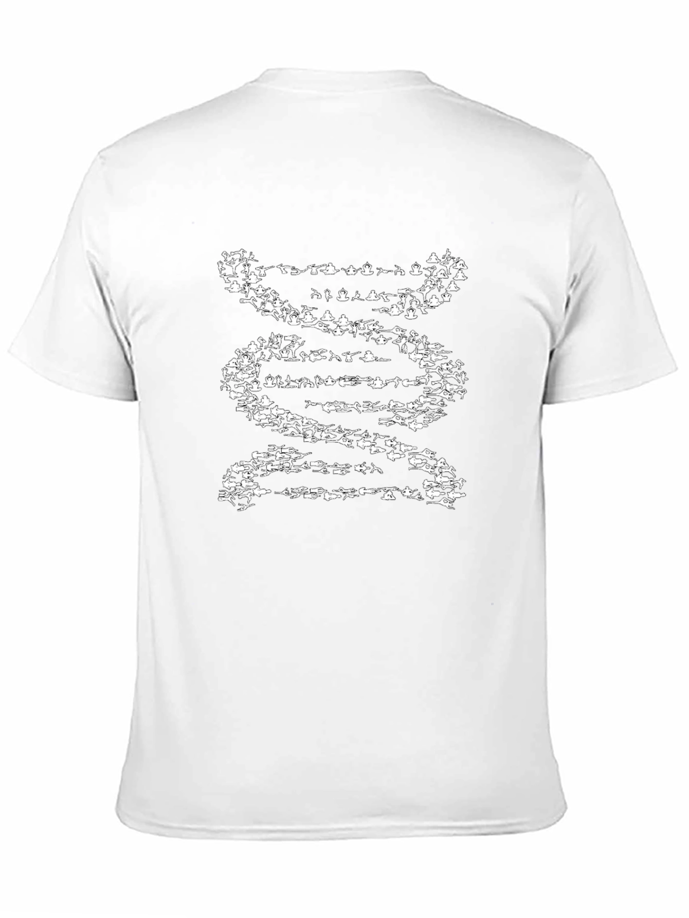 DNA Swimmers Graphic Tee - Black Cotton T-Shirt