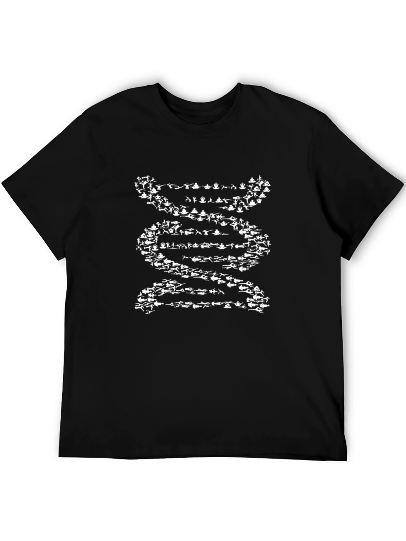 DNA Swimmers Graphic Tee - Black Cotton T-Shirt