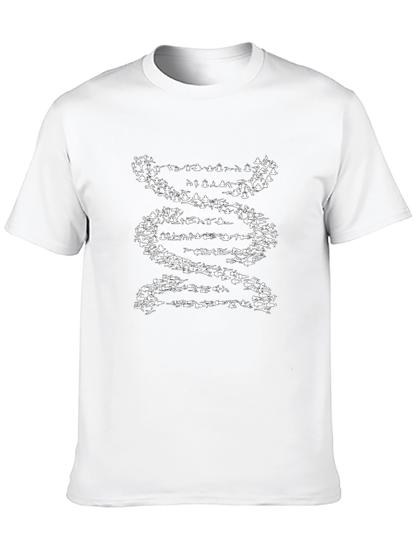 DNA Swimmers Graphic Tee - Black Cotton T-Shirt