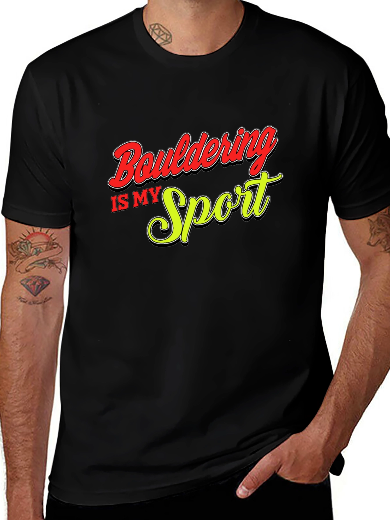 Bouldering Is My Sport Graphic Tee
