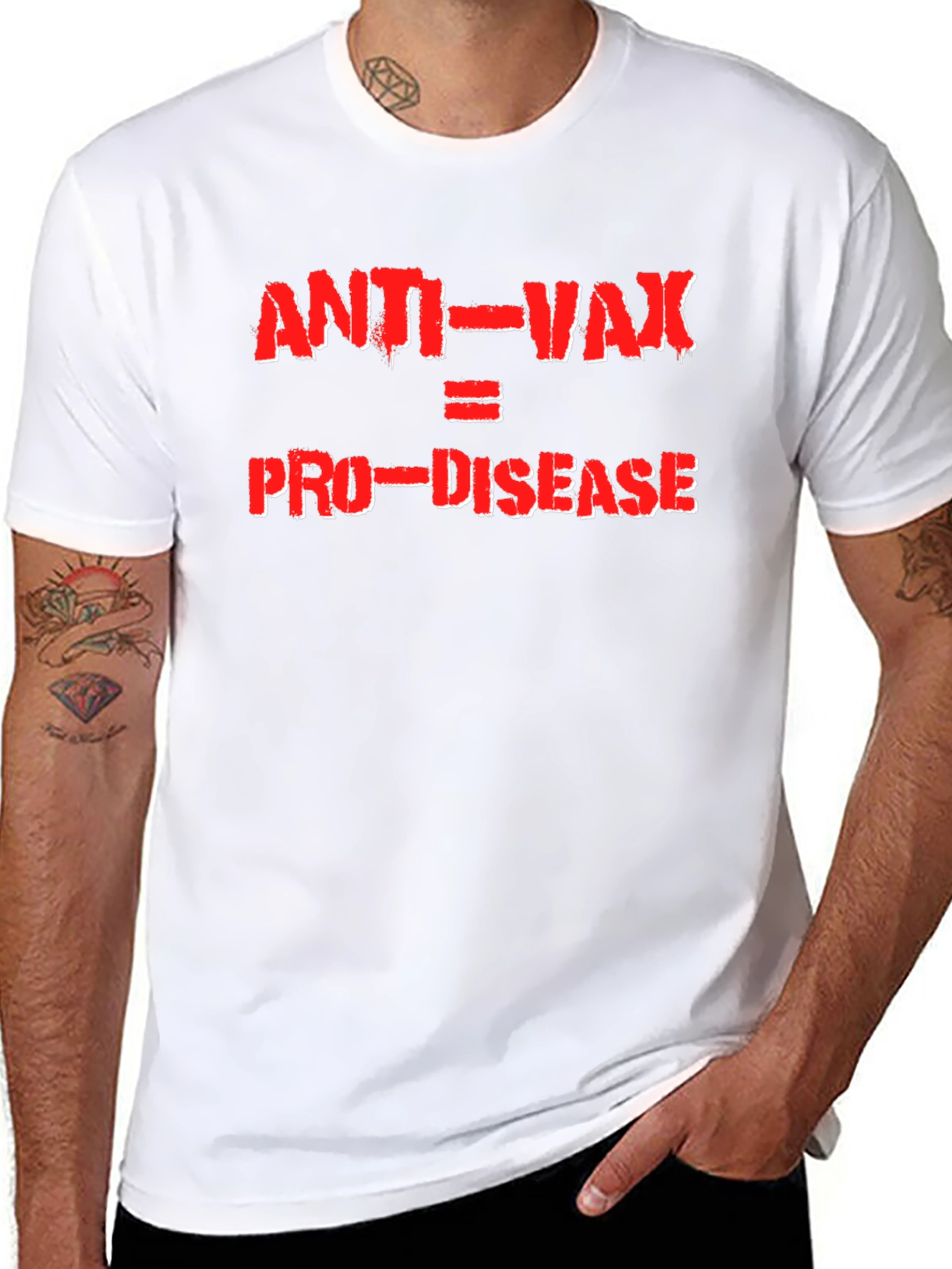 Anti-Vax Pro-Disease Graphic Tee