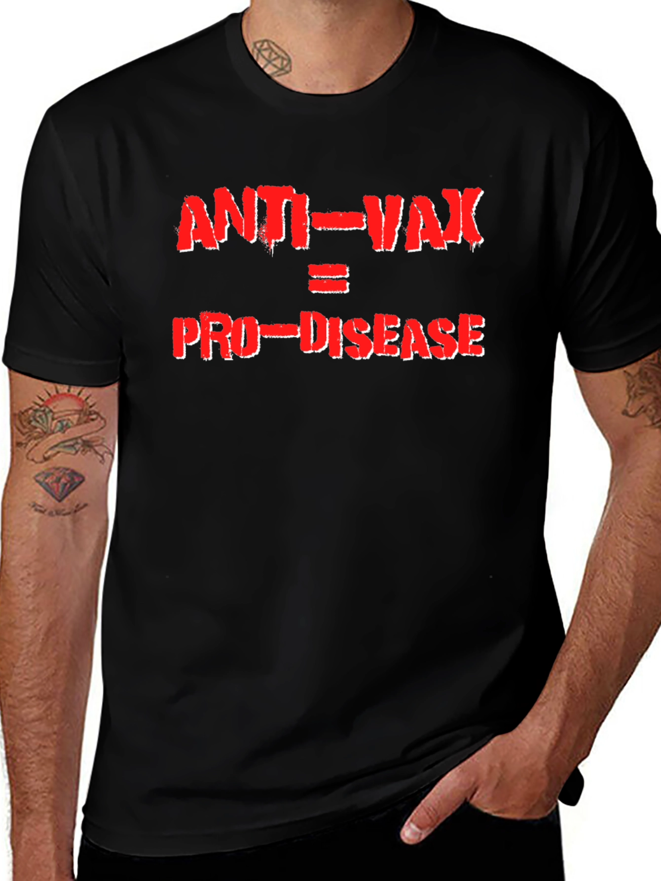 Anti-Vax Pro-Disease Graphic Tee