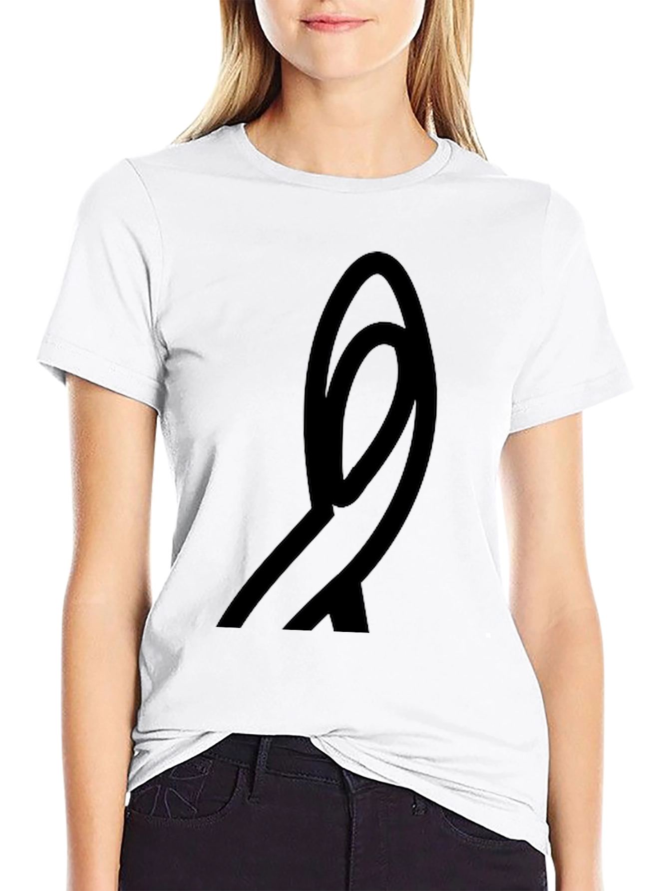 Abstract Graphic Black T-Shirt - Modern Style