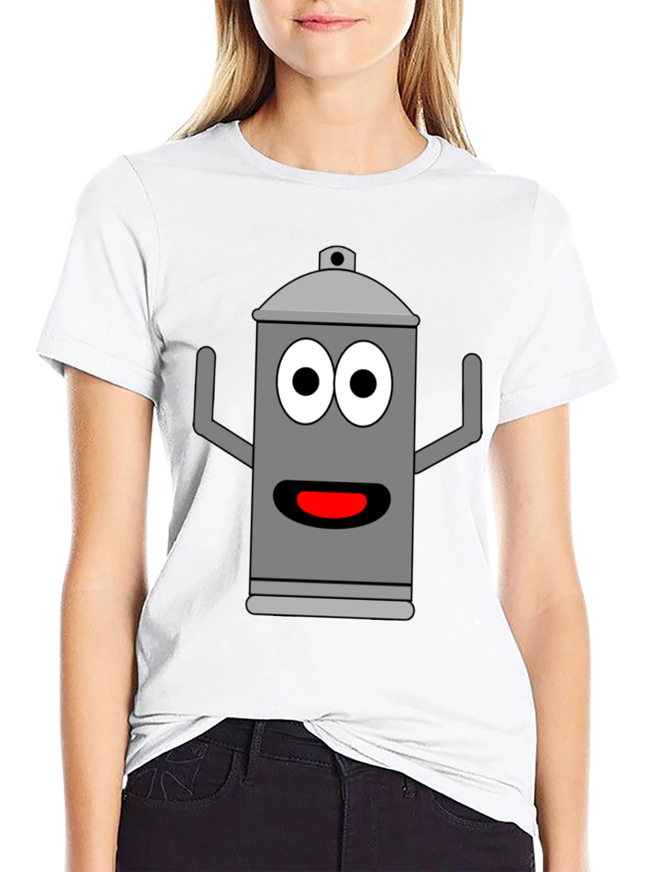 Funny Cartoon Can T-Shirt