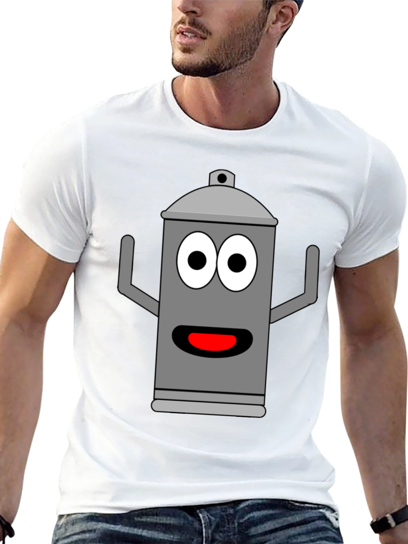 Funny Cartoon Can T-Shirt