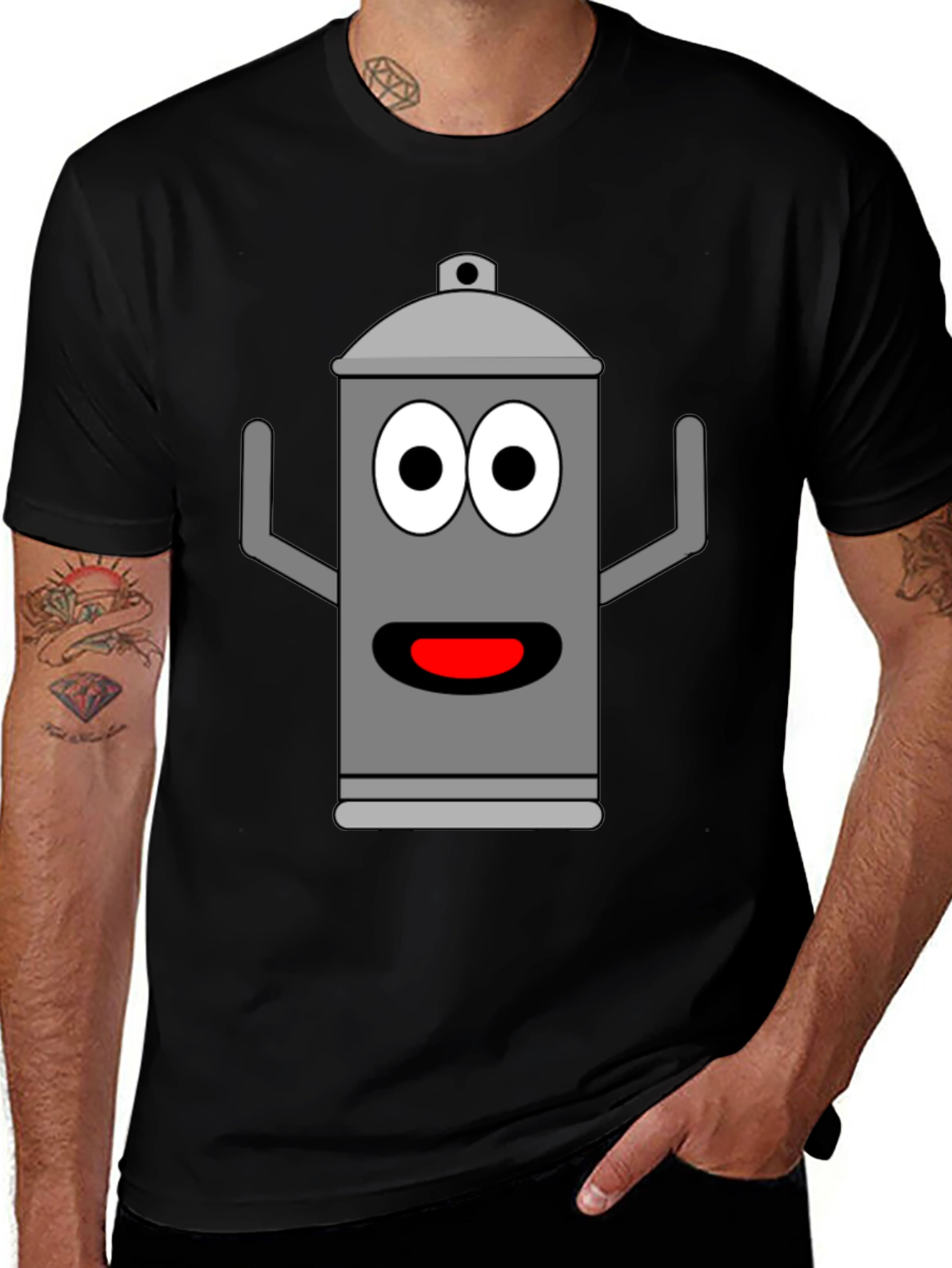 Funny Cartoon Can T-Shirt