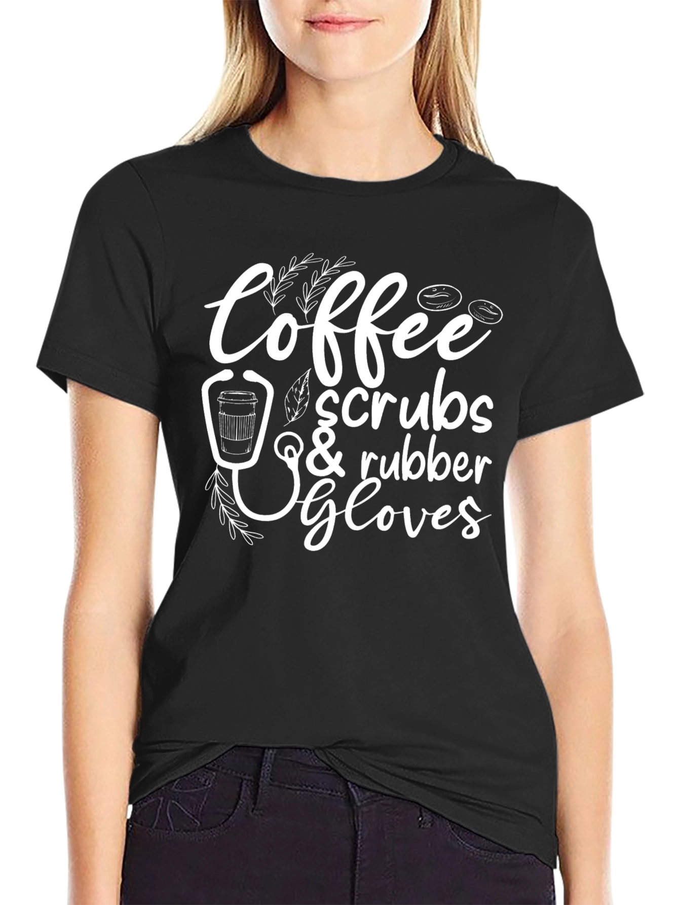 Coffee Scrubs Rubber Gloves T-Shirt
