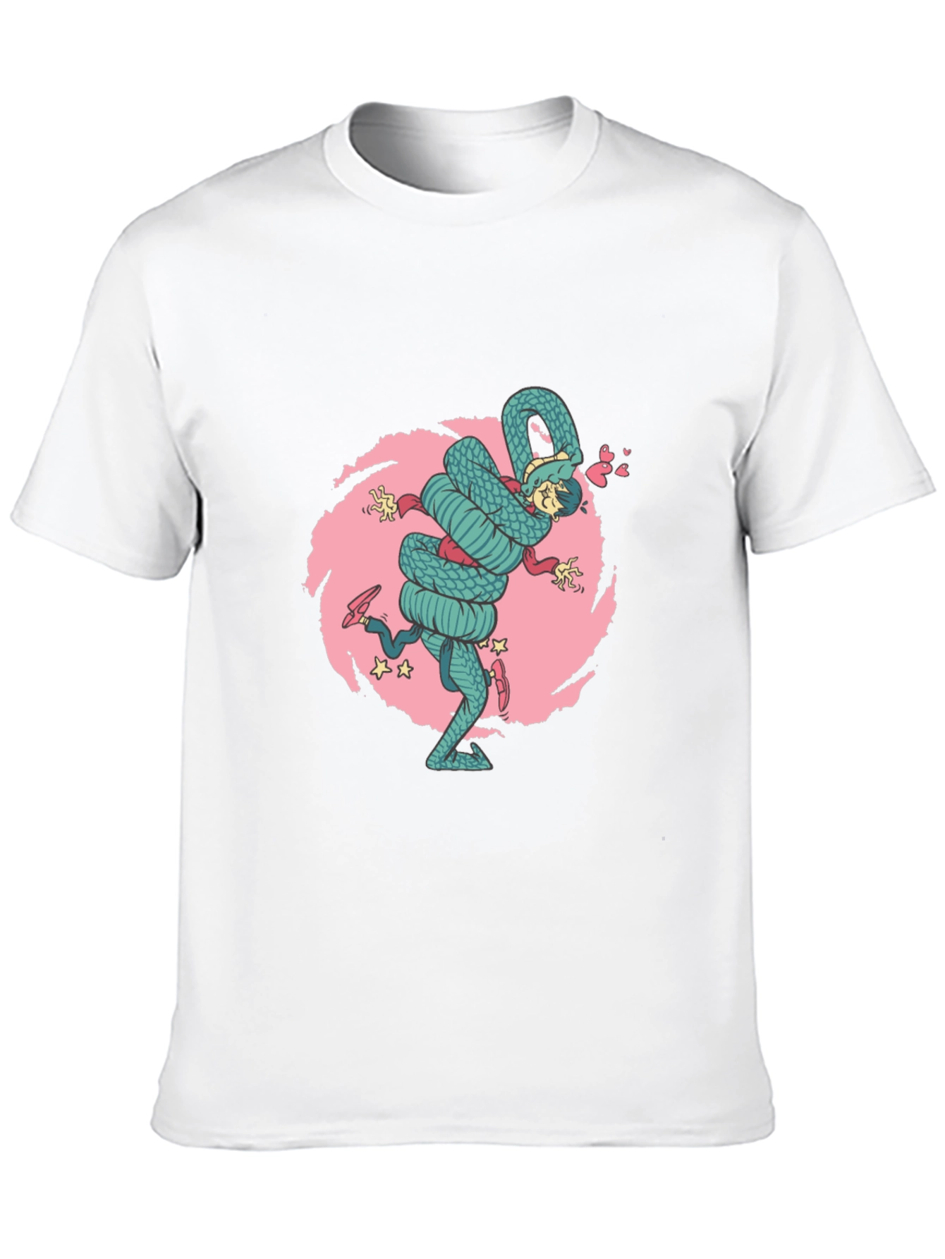 Snake Hug T-Shirt - Quirky Graphic Tee