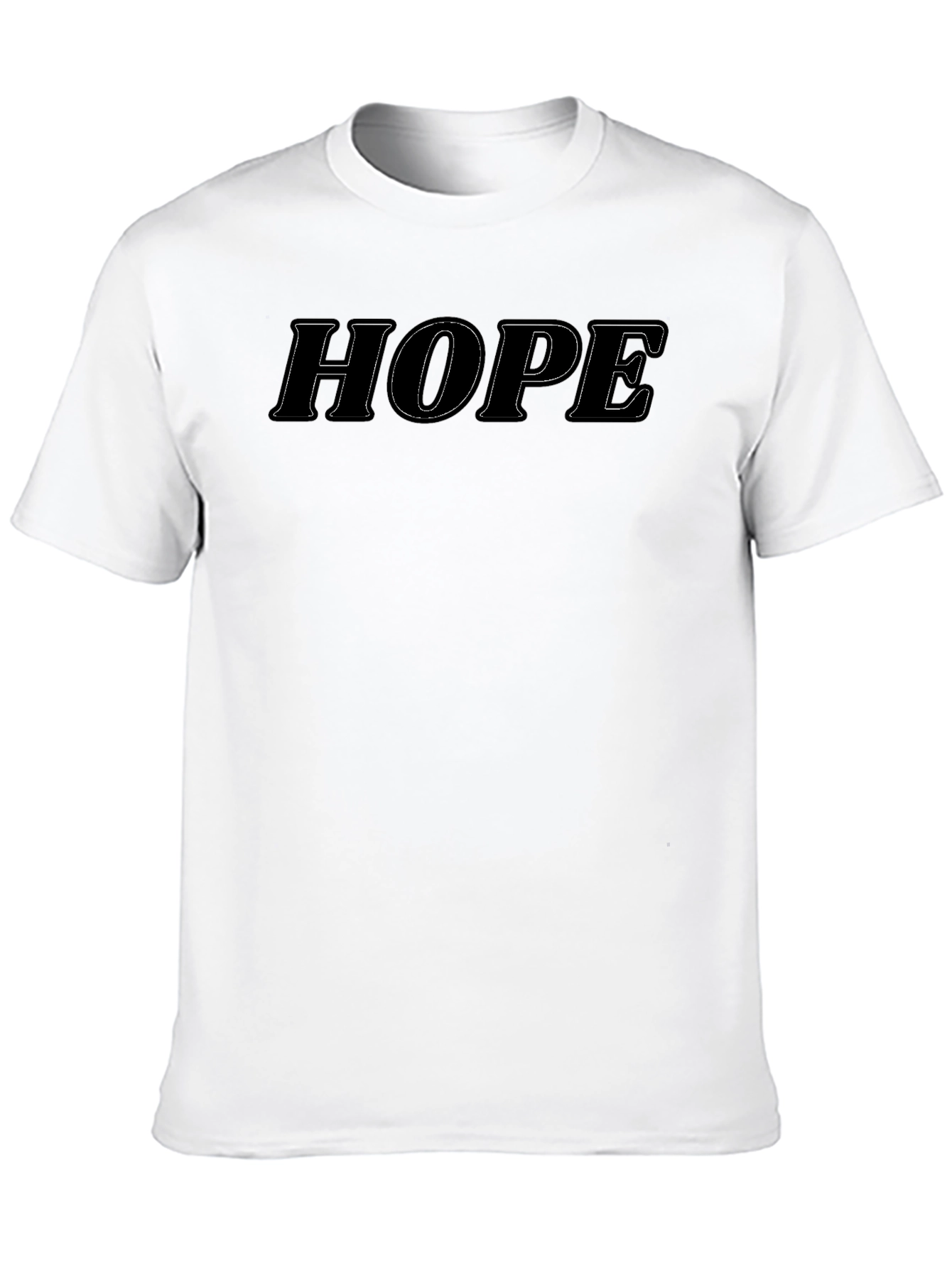 Hope Graphic Tee - Black Casual T-Shirt