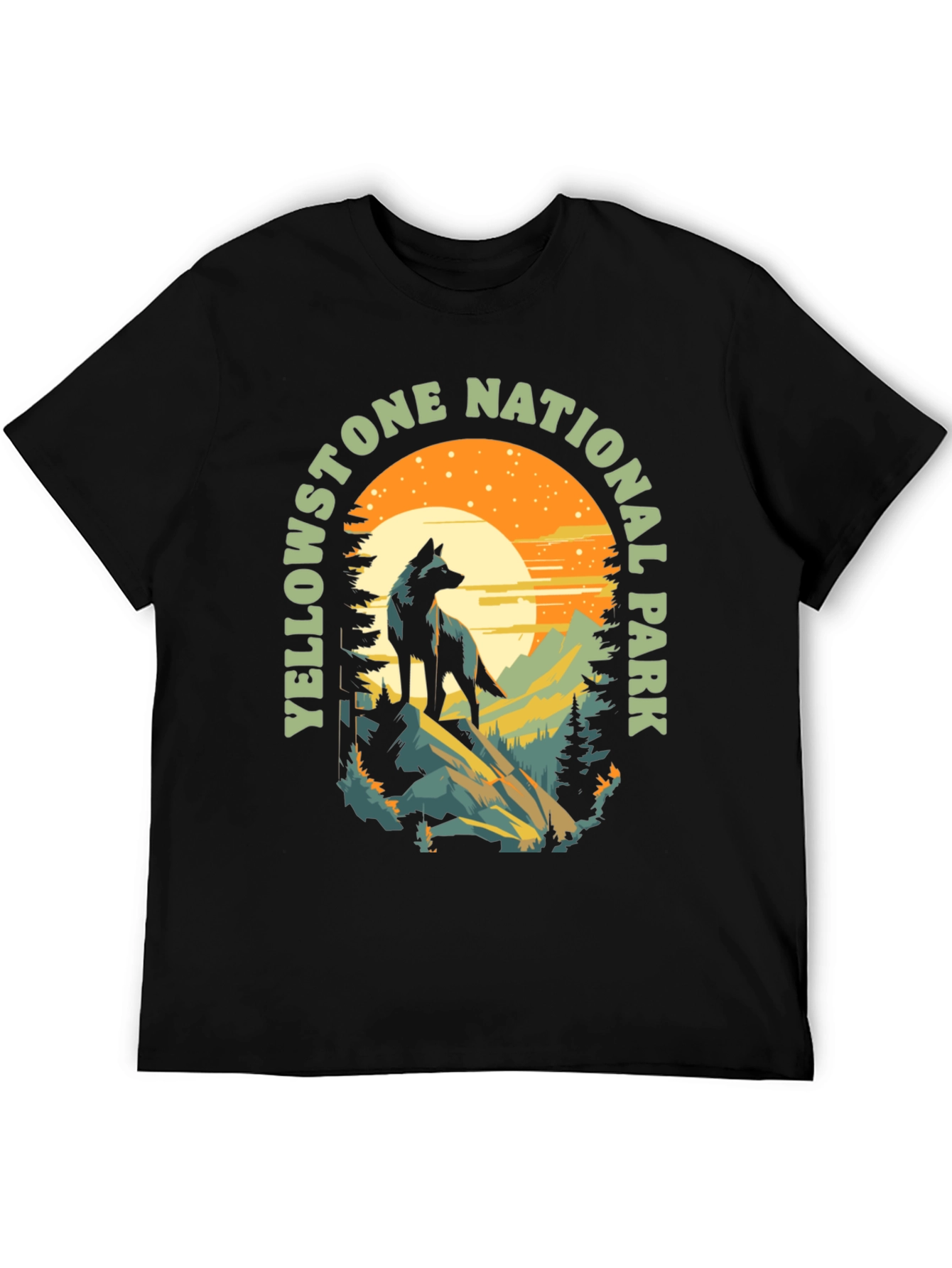 Yellowstone National Park Wolf T-Shirt