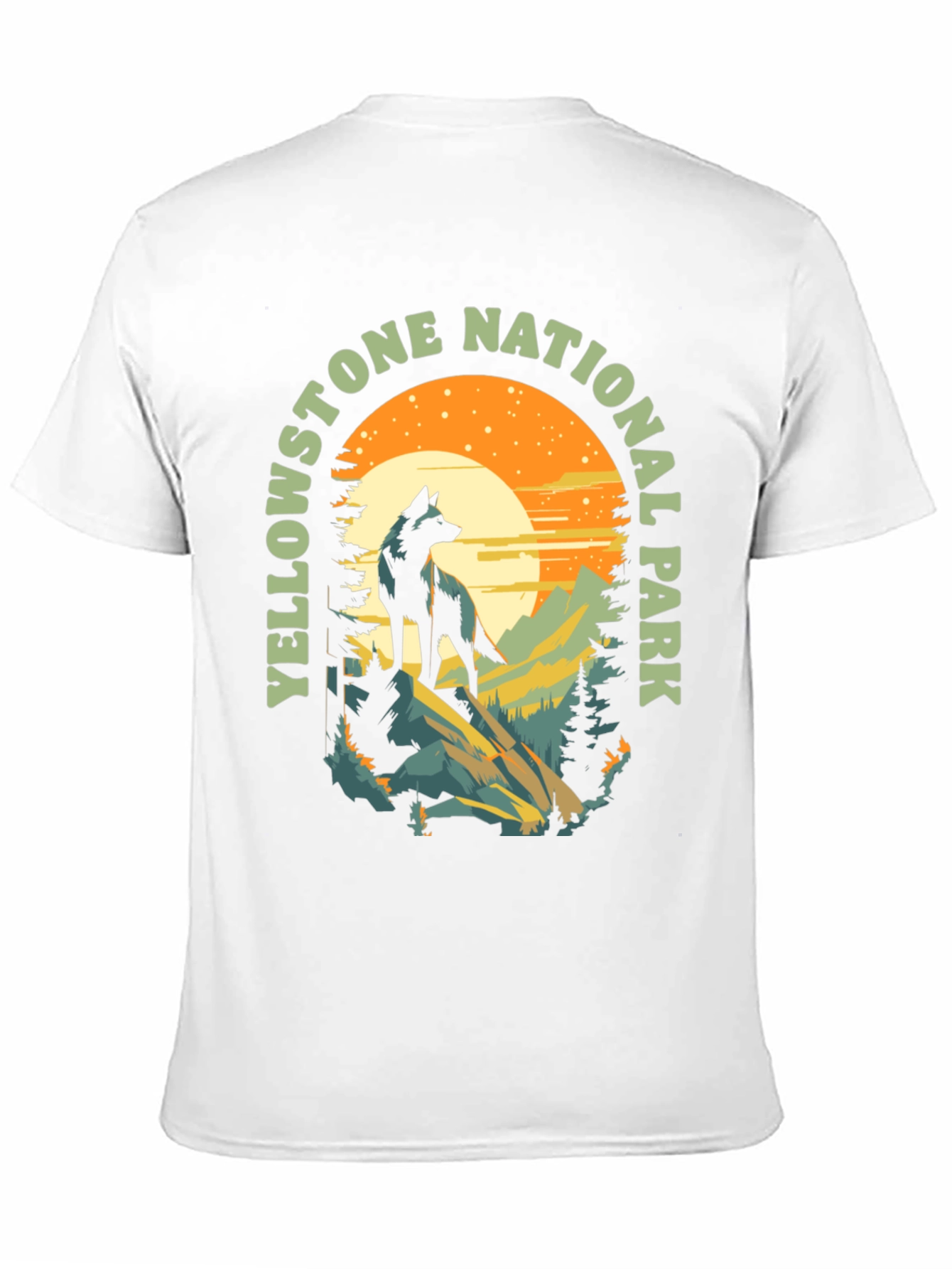 Yellowstone National Park Wolf T-Shirt