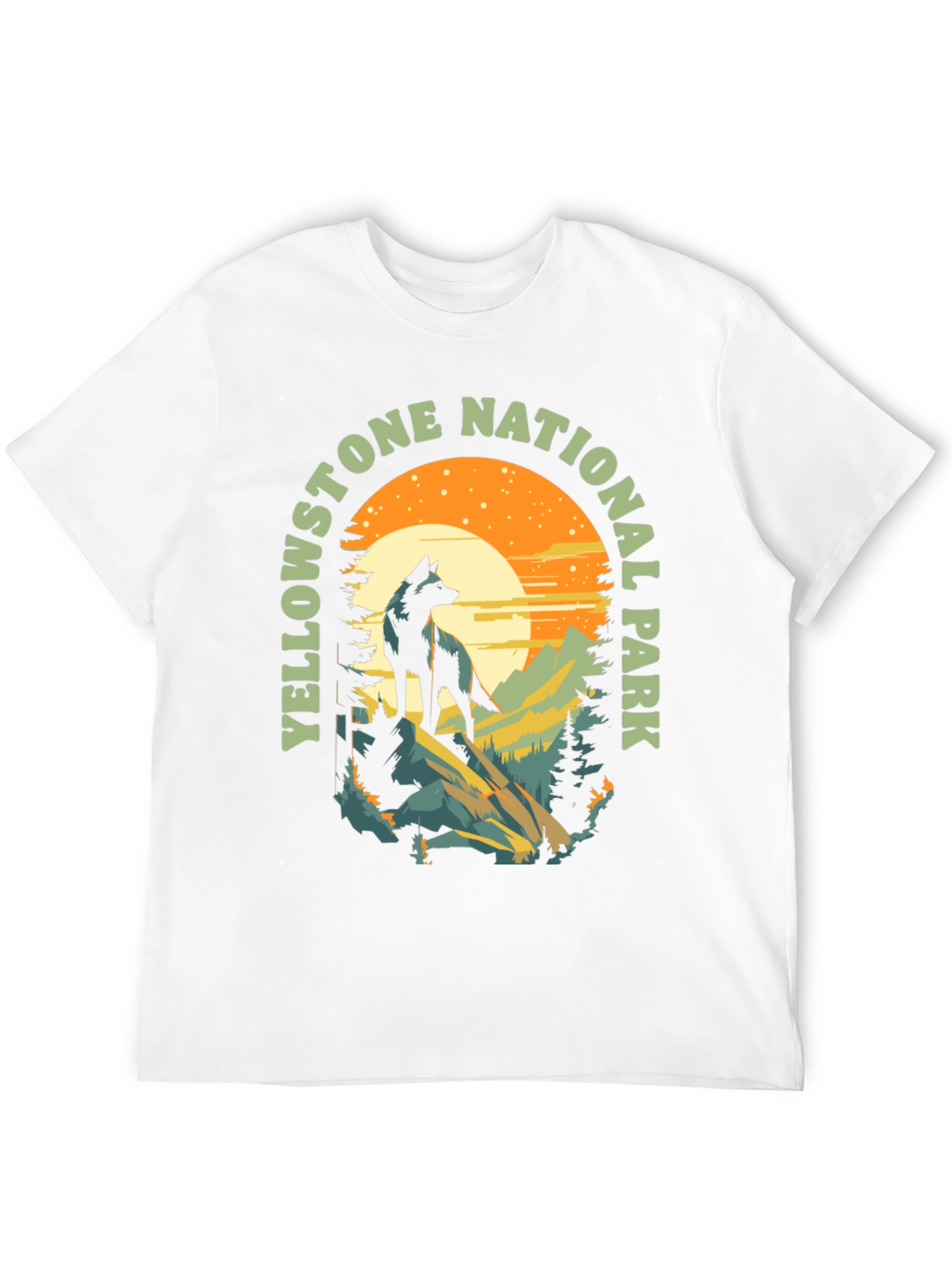 Yellowstone National Park Wolf T-Shirt
