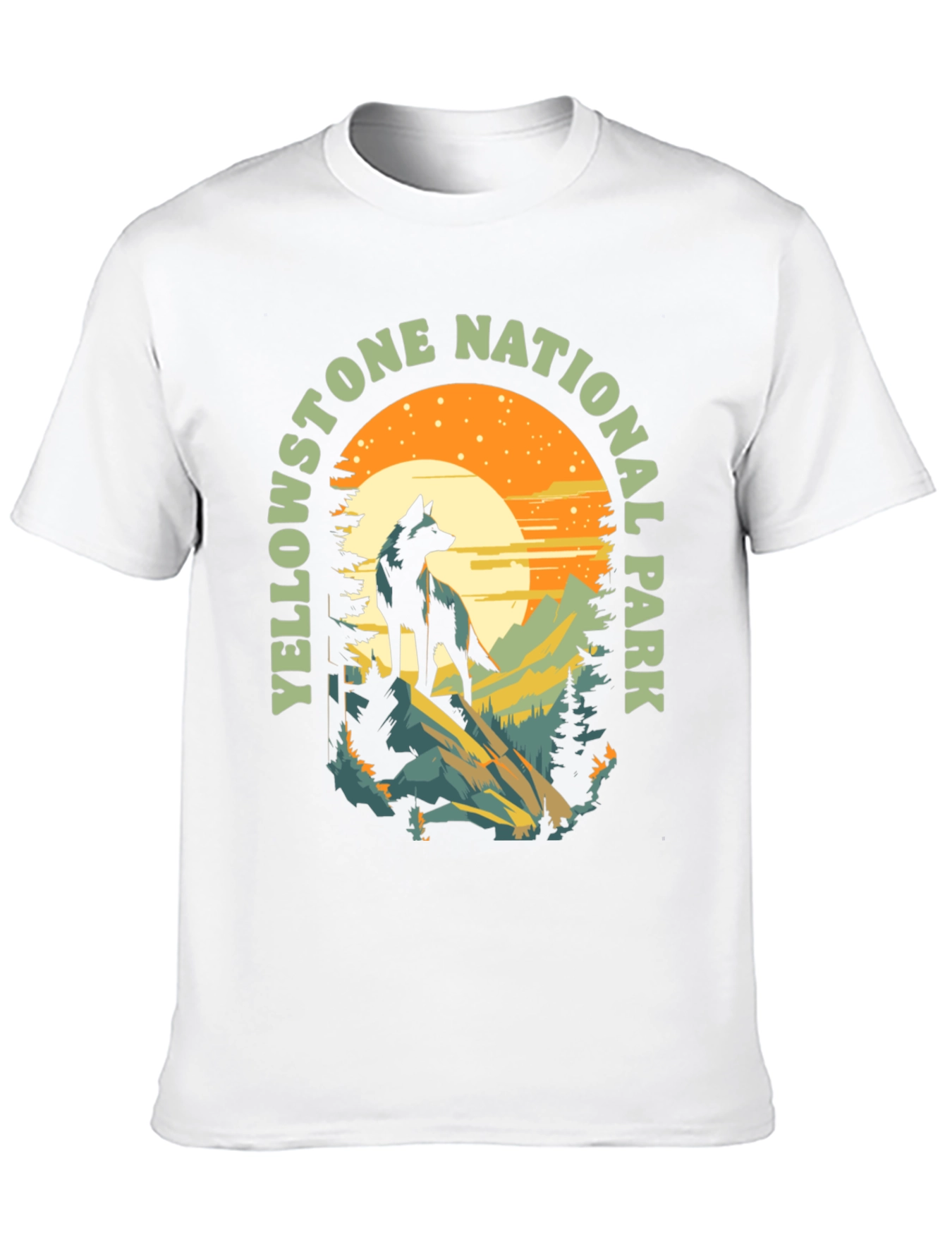 Yellowstone National Park Wolf T-Shirt