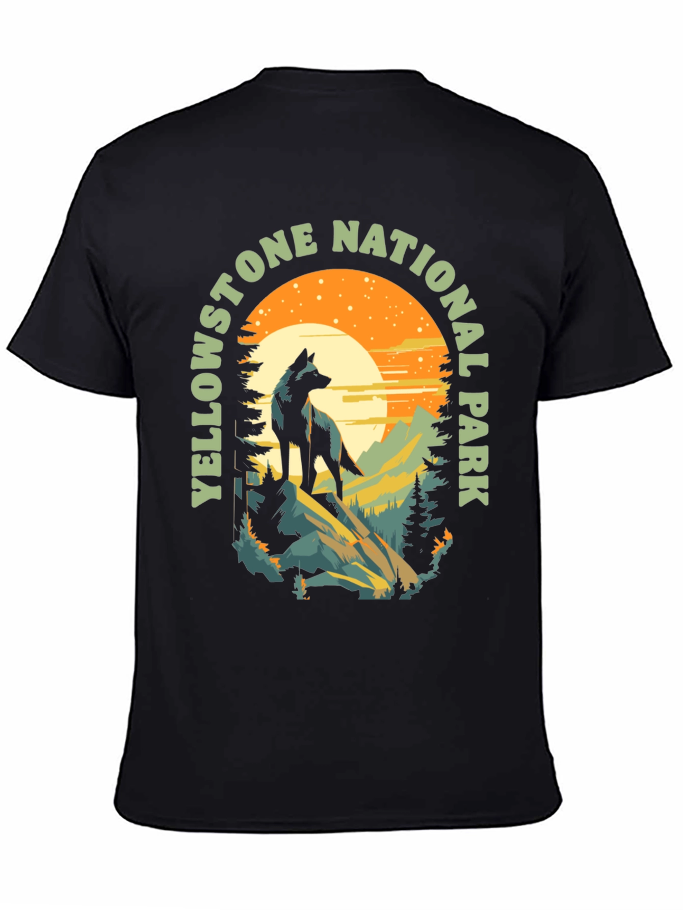 Yellowstone National Park Wolf T-Shirt