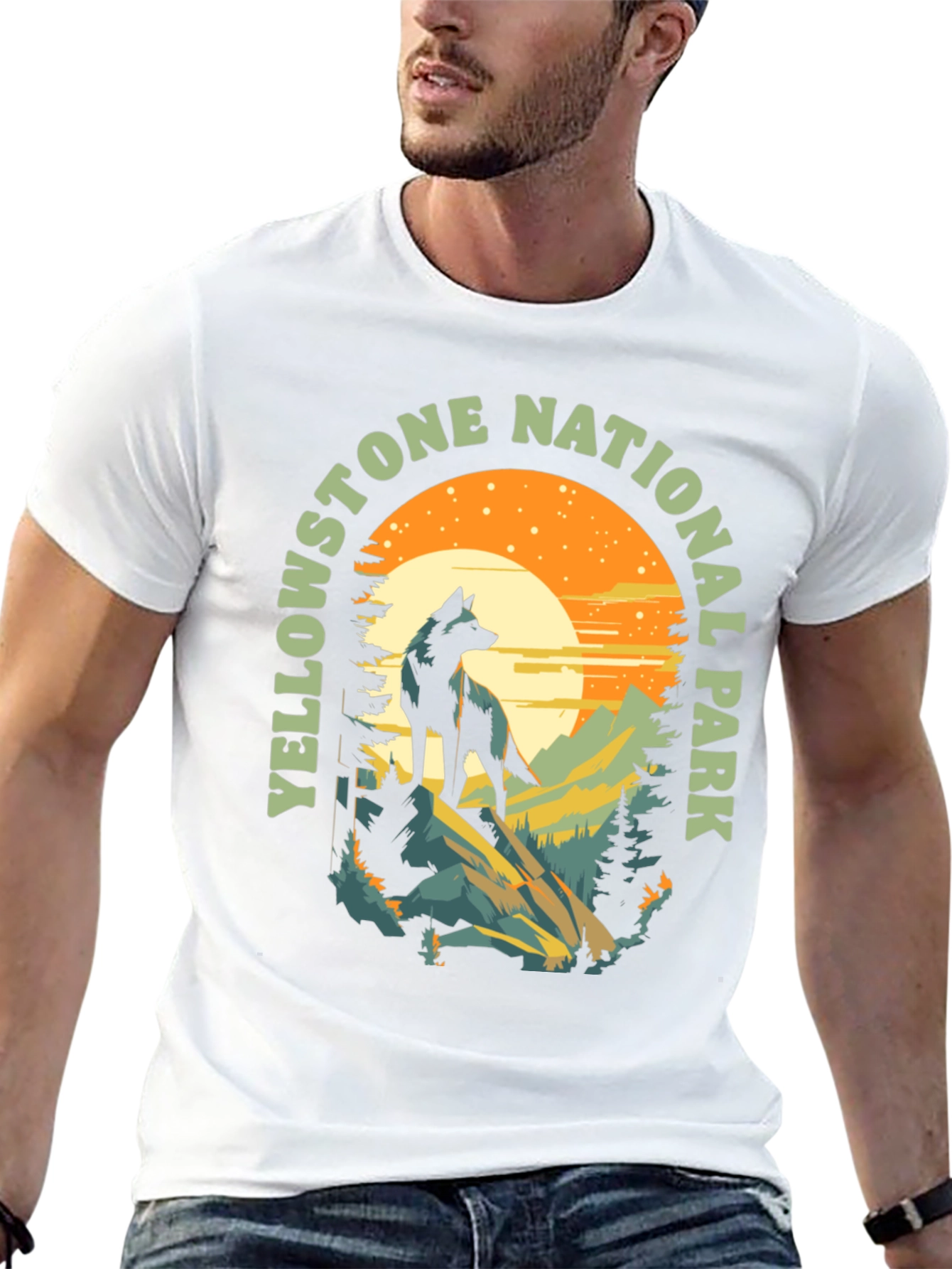 Yellowstone National Park Wolf T-Shirt