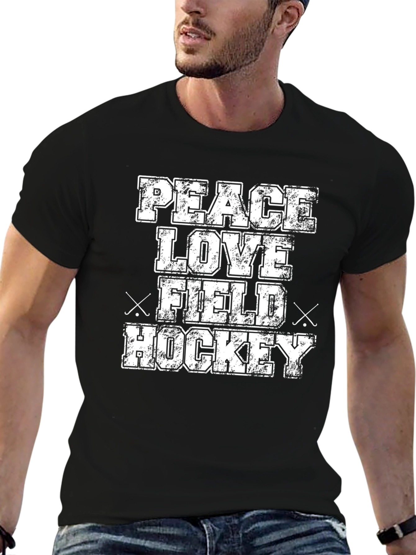 Peace Love Field Hockey T-Shirt - Graphic Tee