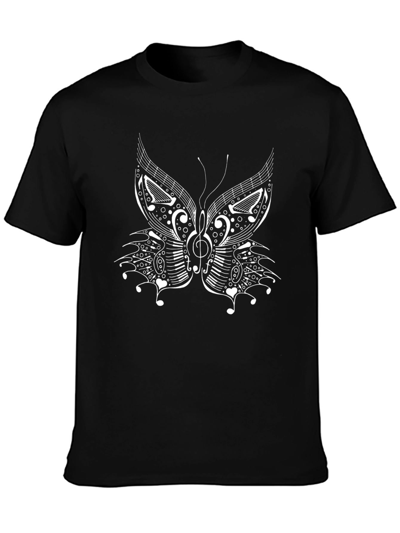 Music Butterfly Graphic T-Shirt