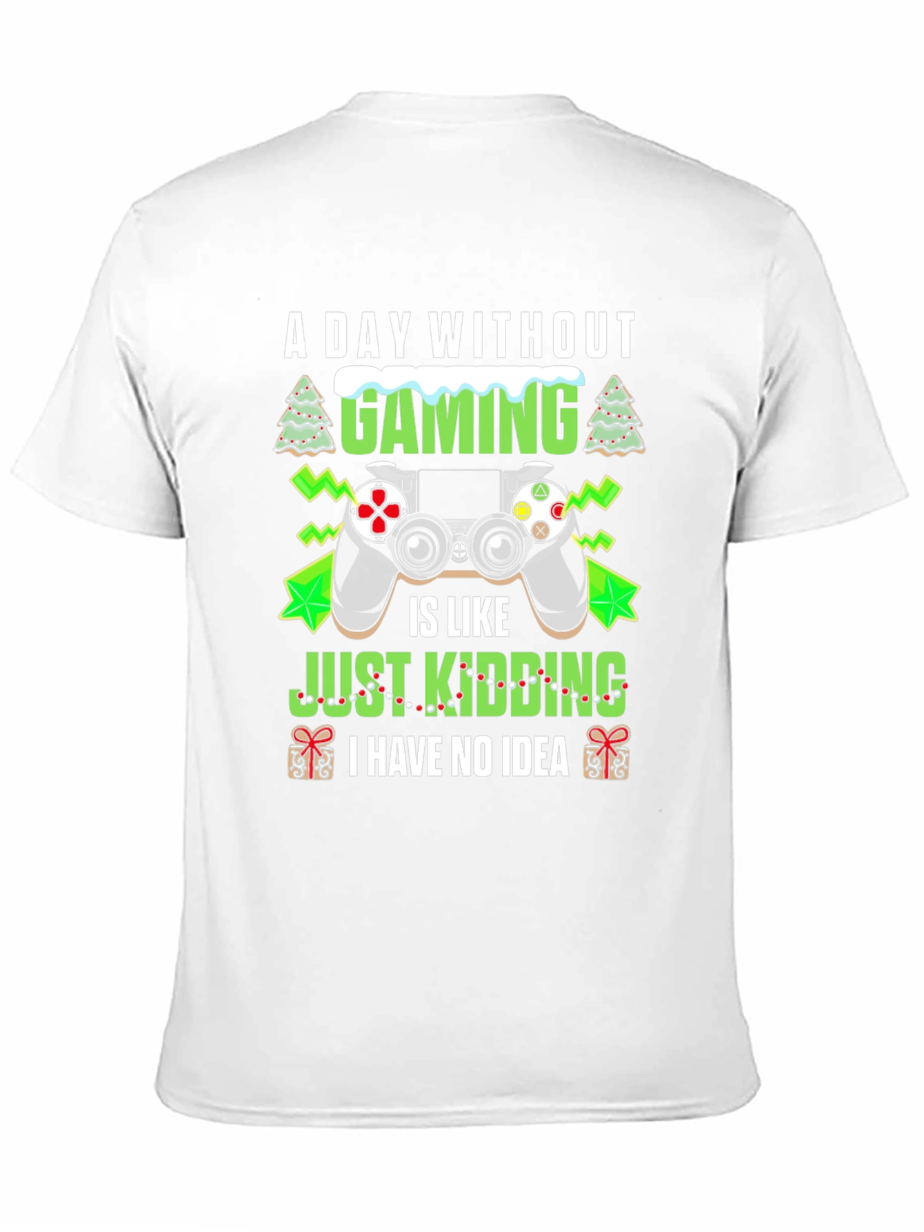 A Day Without Gaming Black Graphic Tee