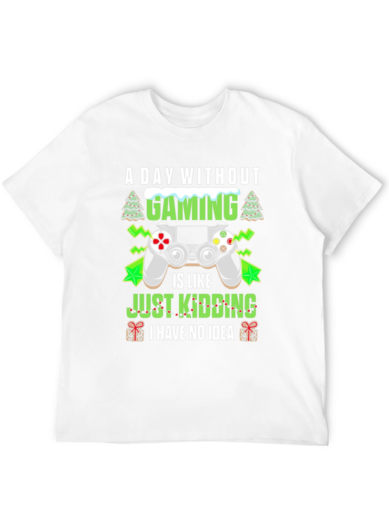 A Day Without Gaming Black Graphic Tee