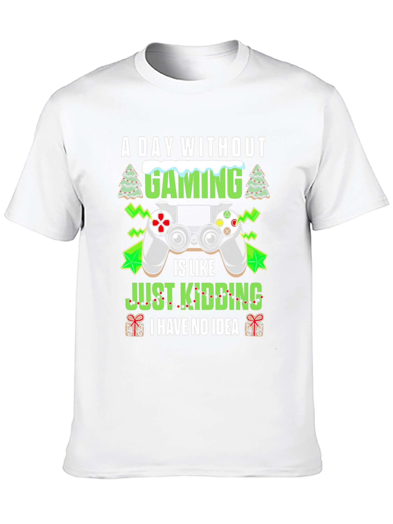 A Day Without Gaming Black Graphic Tee