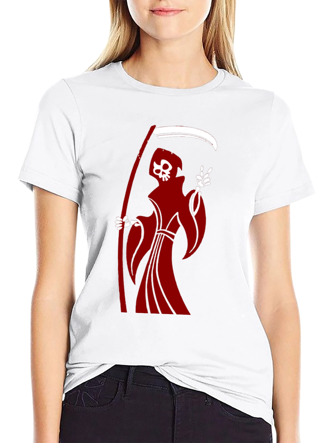 Grim Reaper Graphic T-Shirt - Black