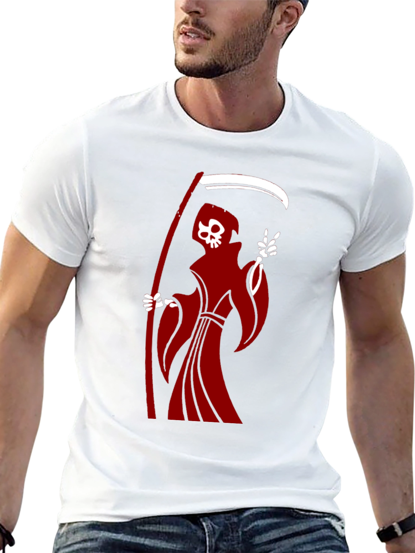 Grim Reaper Graphic T-Shirt - Black
