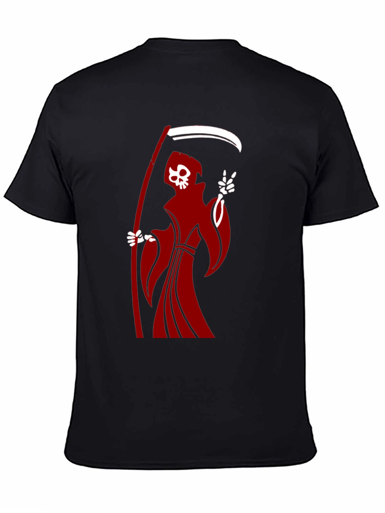 Grim Reaper Graphic T-Shirt - Black