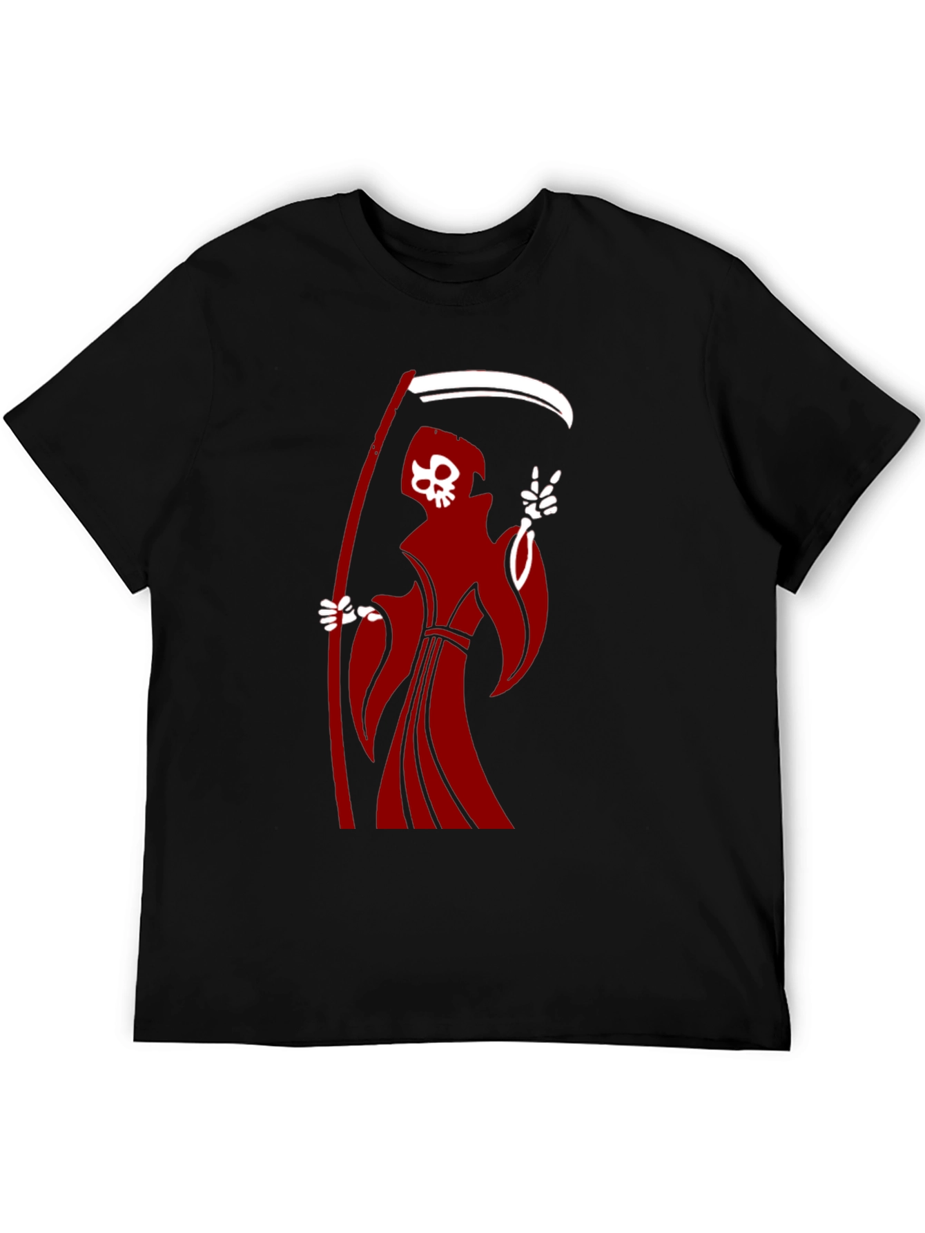 Grim Reaper Graphic T-Shirt - Black