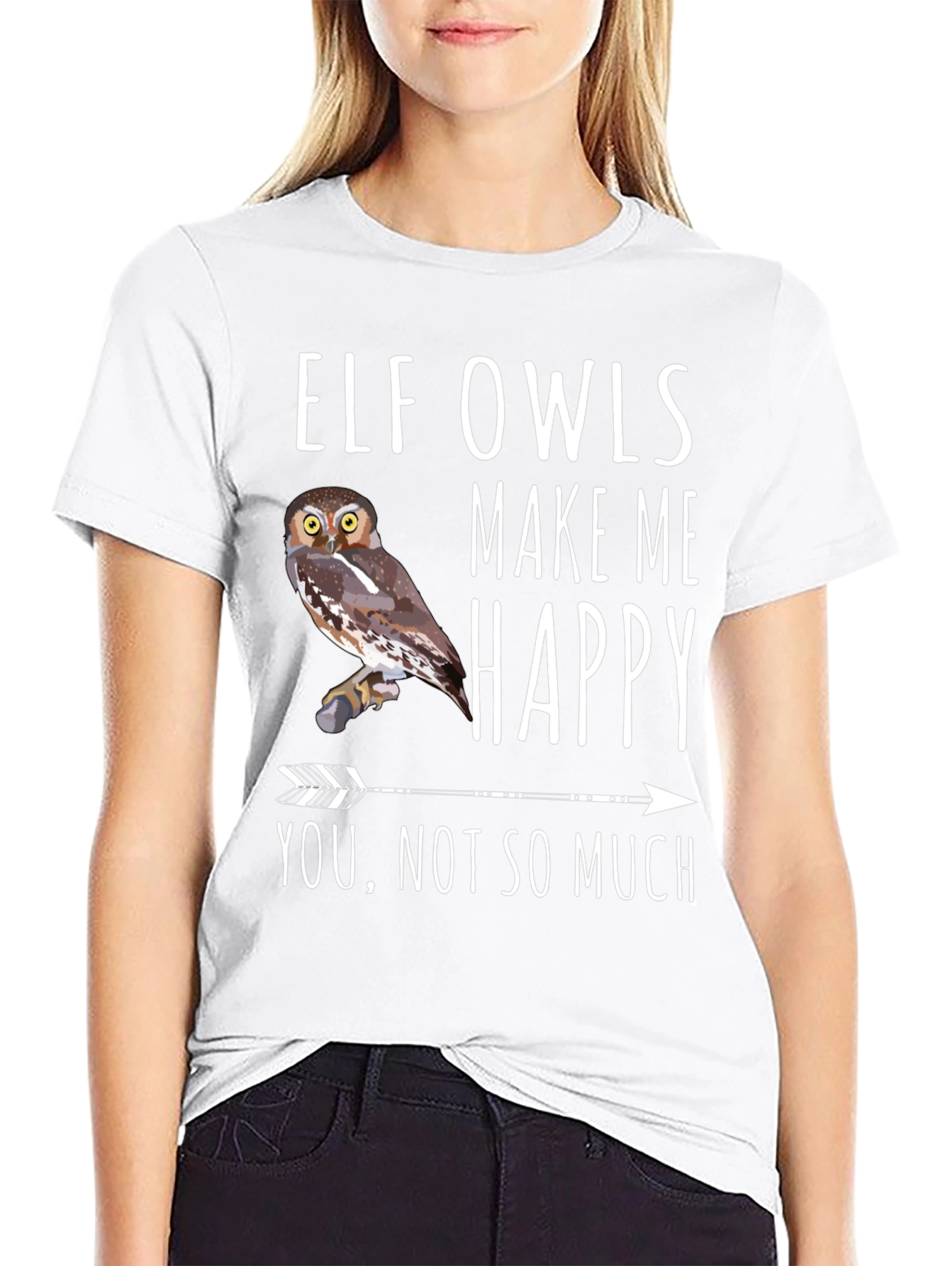 Elf Owls Make Me Happy T-Shirt
