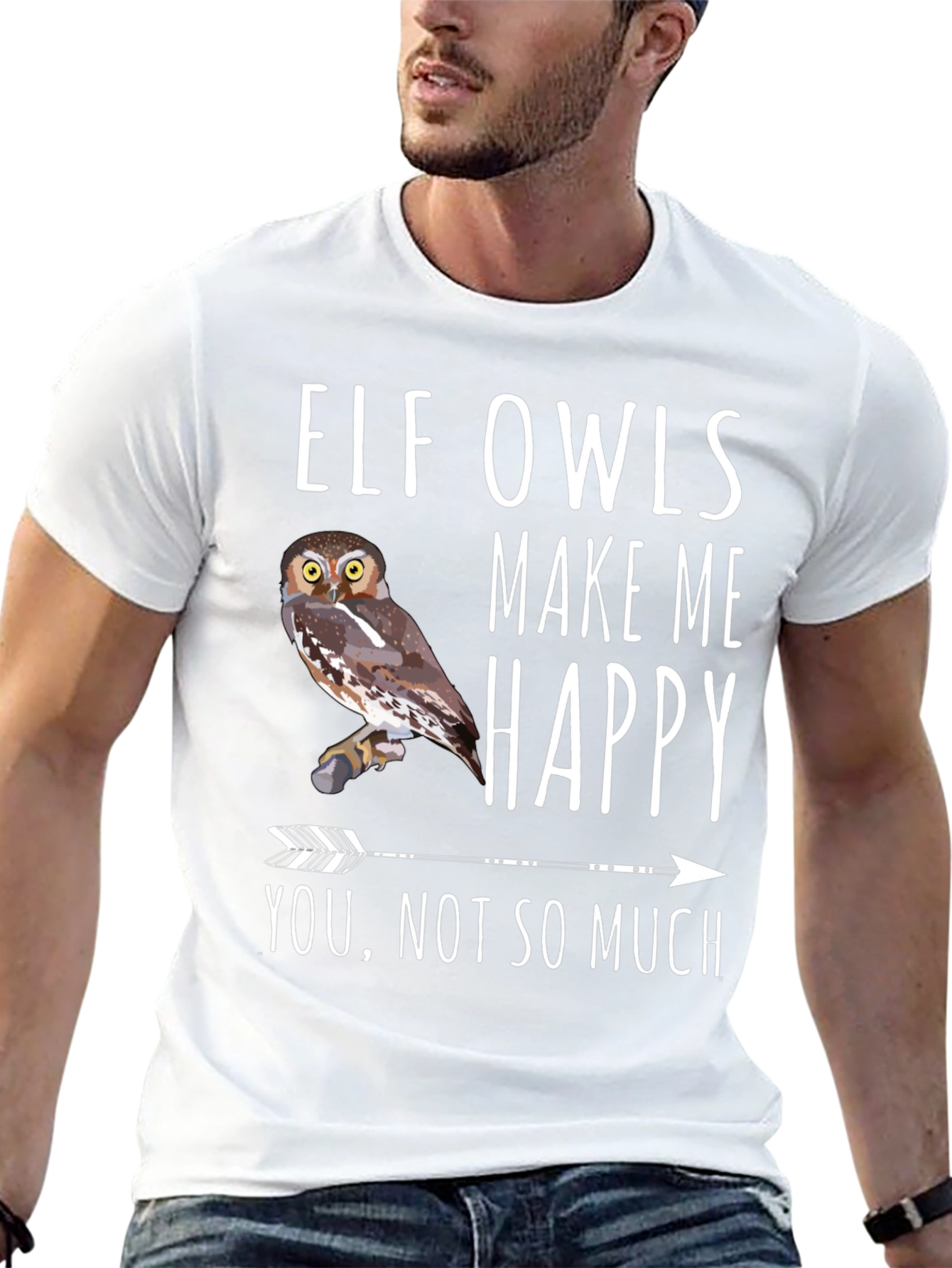 Elf Owls Make Me Happy T-Shirt