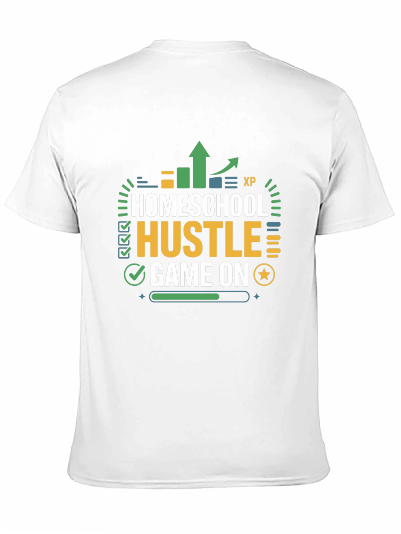 Homeschool Hustle Game On Black T-Shirt