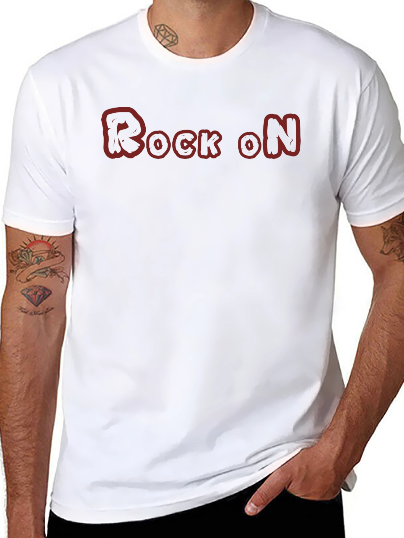 Rock On Graphic Tee - Stylish Black T-Shirt