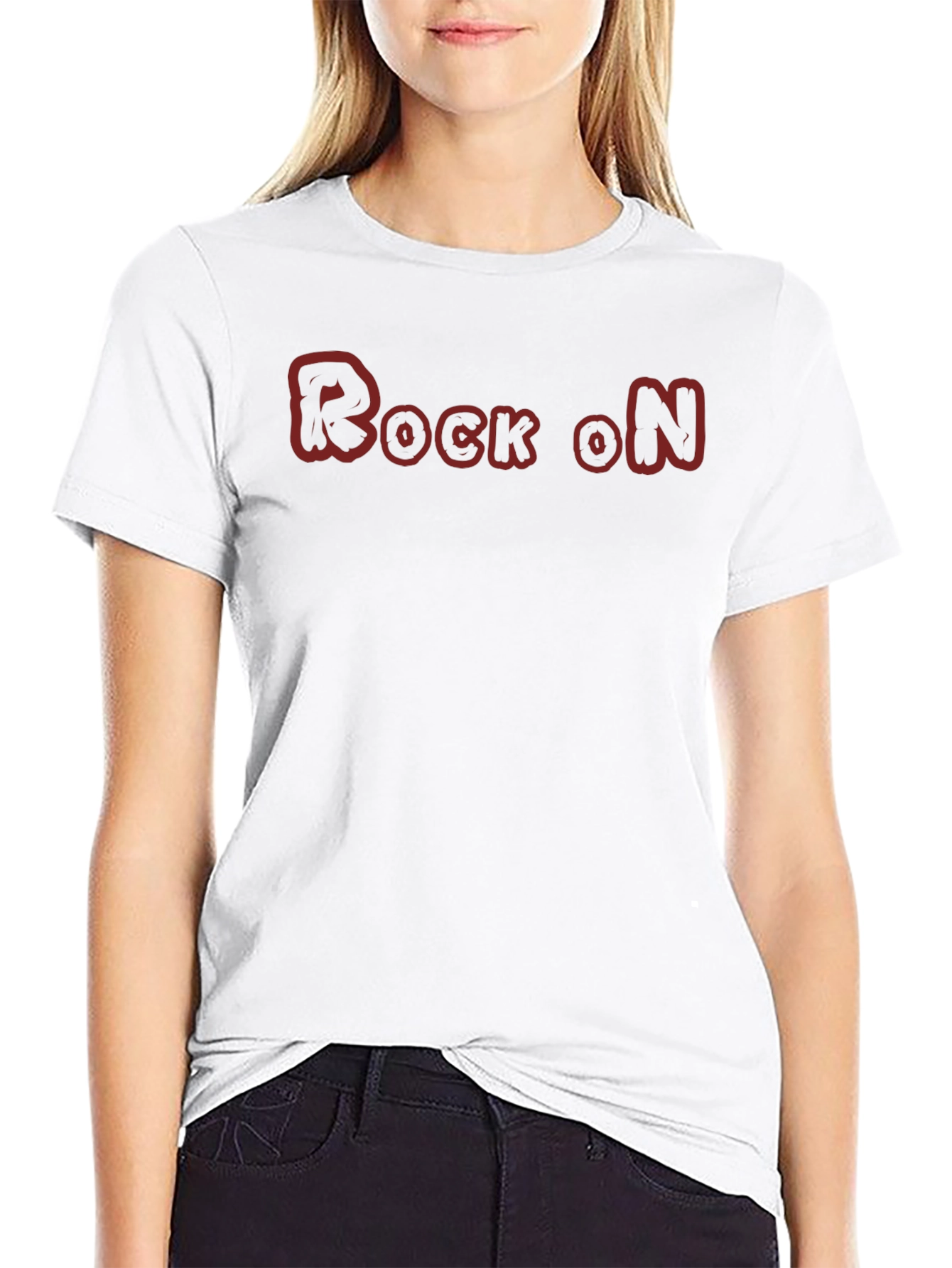 Rock On Graphic Tee - Stylish Black T-Shirt