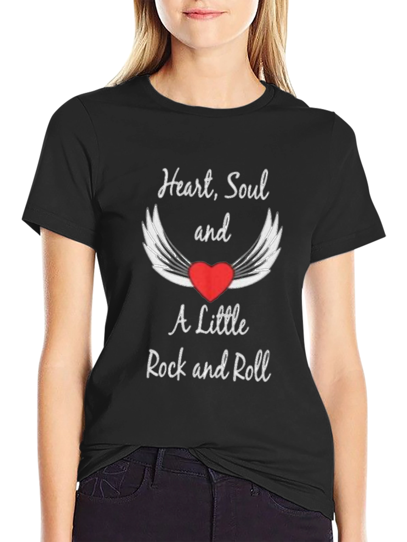 Heart Soul and Rock & Roll Graphic Tee