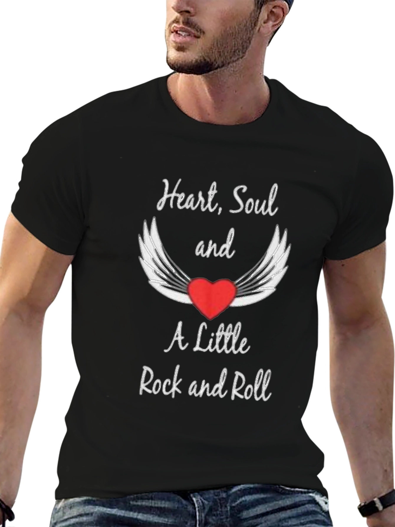 Heart Soul and Rock & Roll Graphic Tee