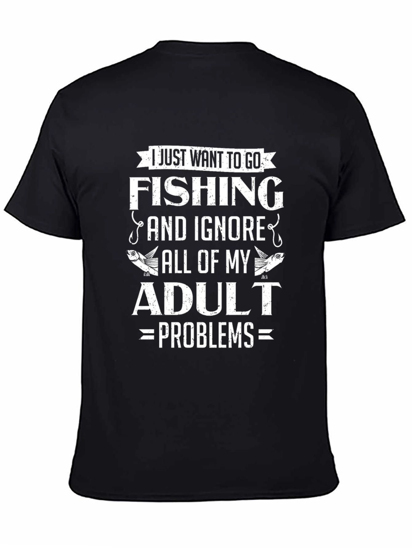 Funny Fishing T-Shirt - Adult Problems Tee